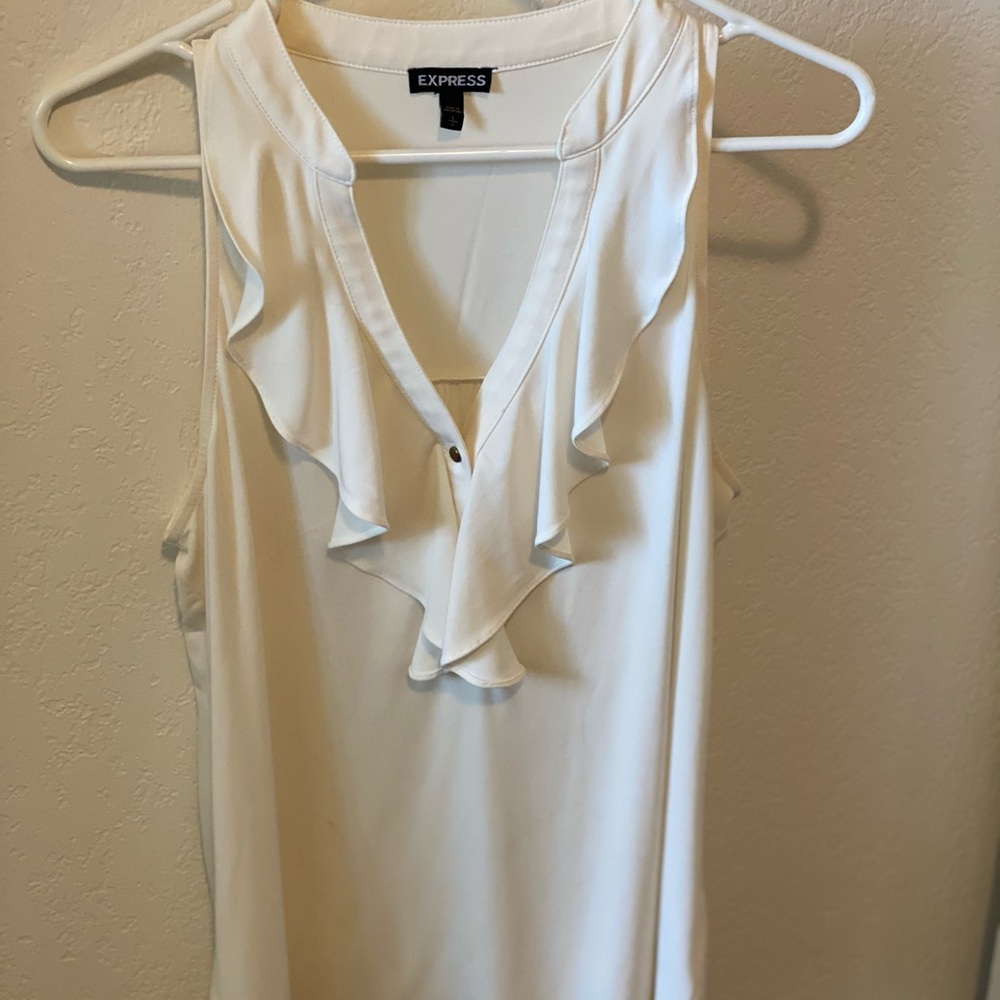 Express White Sleeveless Top!